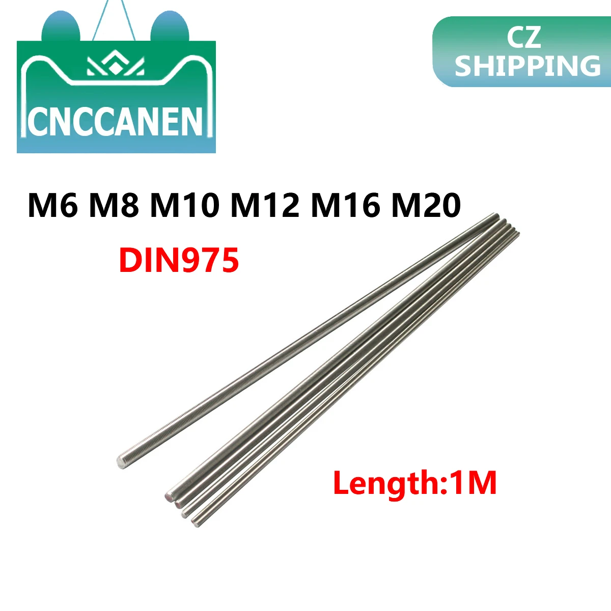 1メートルネジ棒バーフルスレッドdin975 304ステンレス鋼ファスナーシルバーm6 M8 M10 M12 M16 M長さ1000ミリメートル ボルト Aliexpress