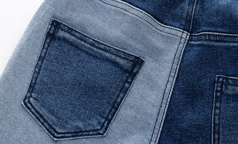IENENS/Одежда для мальчиков от 5 до 13 лет узкие джинсы классические штаны детская джинсовая одежда повседневные штаны с длинными рукавами для мальчиков и девочек