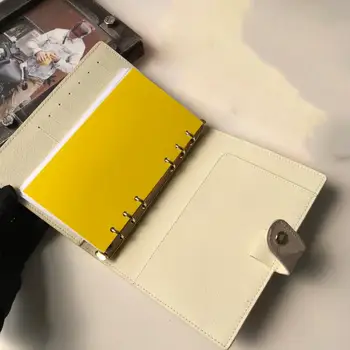 

Luxury Designer Ring Agenda Book louie branded calendar year book Genuine Leather lining AAA high quality 8 classic floral check