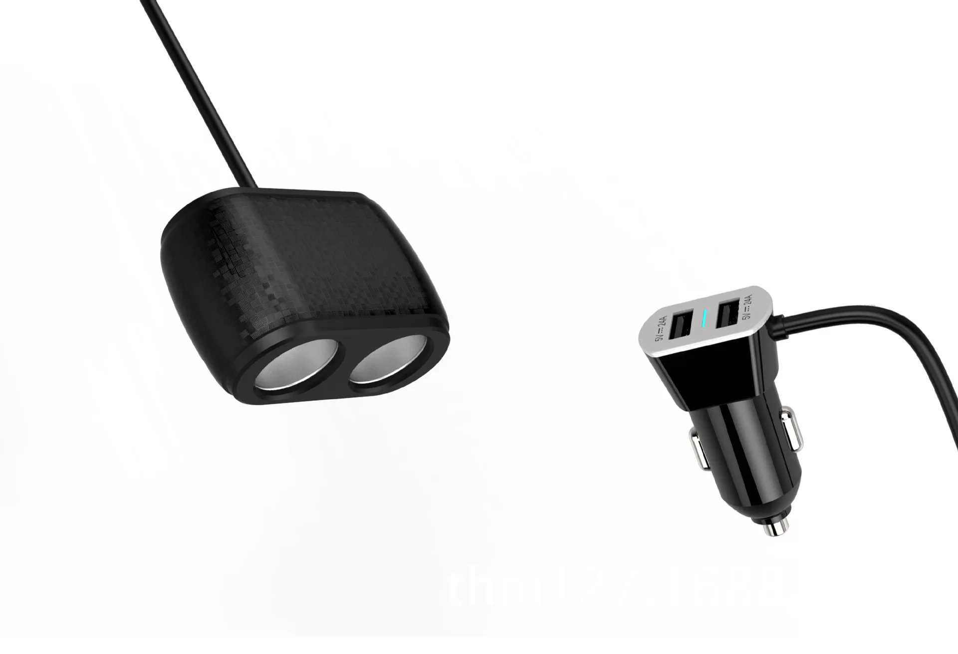 Один плюс два автомобильное зарядное устройство, USB Автомобильное зарядное устройство, интеллектуальная зарядка, стиль автомобильное зарядное устройство