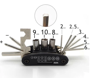 

#083 2mm-10mm universal motorcycle screwdriver wrench cover accessories for r6 royal enfield accessories pulsar ns 200 gsxr 750