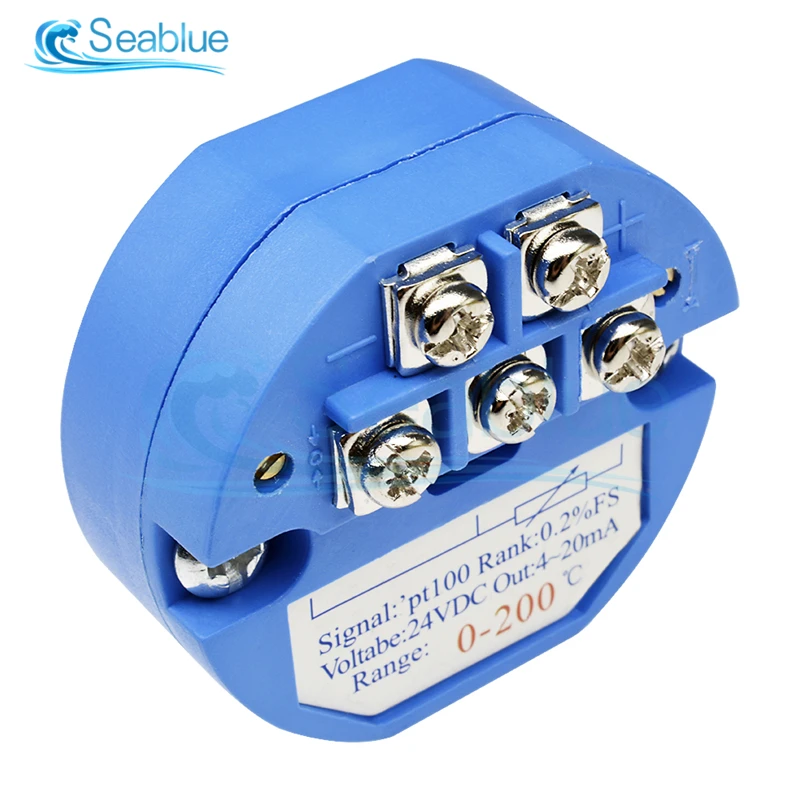 Advanced Thermal Resistance PT100 Temperature Sensor Module with 4-20mA Output for Industrial Applications (-50 to 600°C)