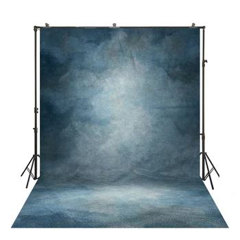 

Retro Blue Background Shabby Chic Backdrop Photography Video Livestream Photo Shoot Studio Photocall Back Drops Wallpaper Poster