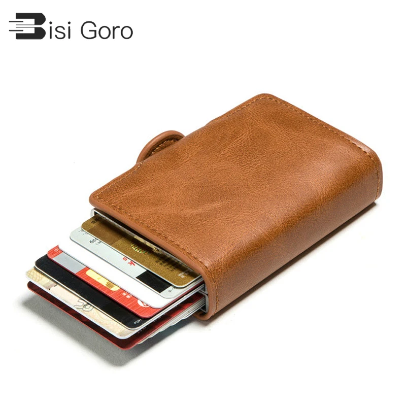 BISI GORO 2021 RFID блокирующий противокражный дорожный кошелек из искусственной кожи