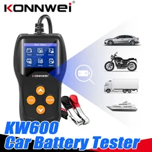 Konnwei KW600 12V Auto Batterij Tester Detector Analyzer Auto Automotive Voertuig 2000 Cca Digitale Opladen Test Gereedschap Polish Farsi
