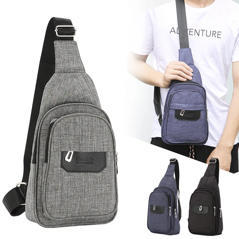 

New Style Korean-style Casual Men Chest Bag Travel Bag Recruit