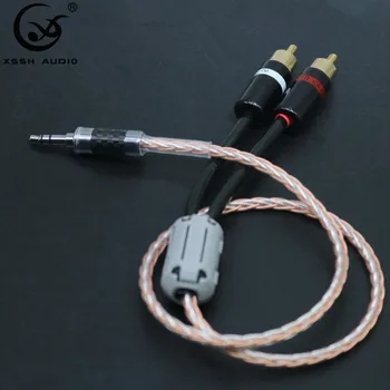 

Hifi Canare 3,5mm a 2RCA de Cable de Audio de PC amplificador para móvil de interconexión de alta calidad 3,5 Jack a RCA Cable