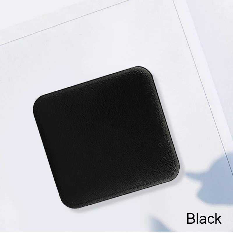 Leather Mini Cube Mobile Power Portable Mobile Phone Charging Power Supply 10000mAh Mobile Power Supply For Huawei IPhone Millet - Цвет: Black mini leather