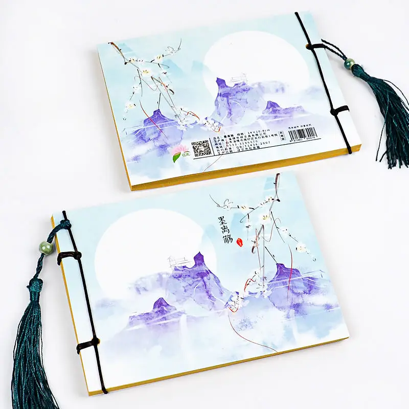 Китайский стиль ретро антикварная маленькая записная книжка деятельности маленький подарок студенческий приз мини-блокнот - Цвет: Ink