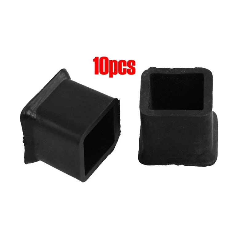 

New 10 Pcs Furniture Chair Table Leg Rubber Foot Covers Protectors 20mm x 20mm
