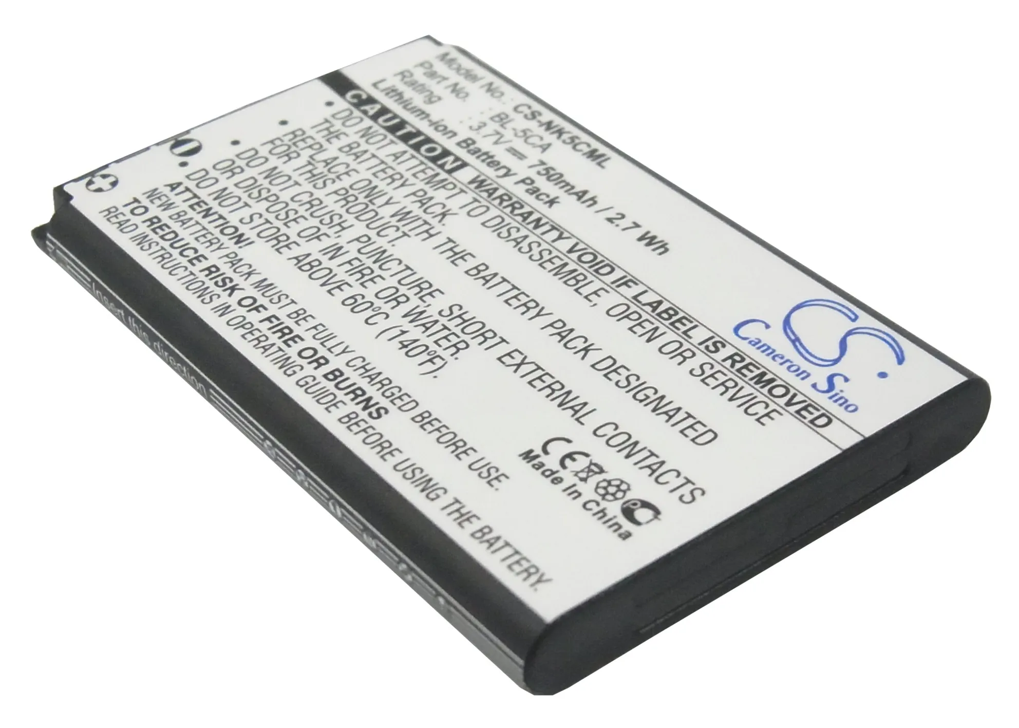 

Replacement Battery for Zebra Cameo 3 CC15294-3 CC15294-4 7.2V/mA
