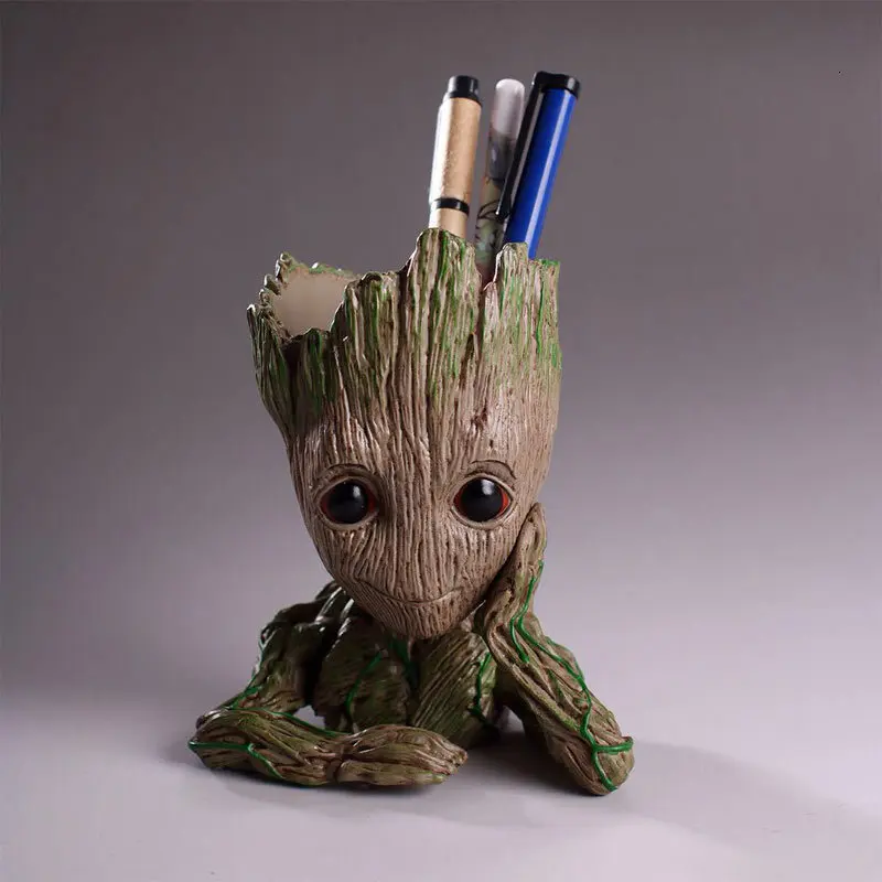 Guardians of the Galaxy Groot модель креативные держатели для ручки цветочный горшок офисный Органайзер милый держатель для ручек настольные аксессуары детский подарок