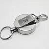 Metal Retractable Pull Key Ring ID Badge Holder Name Tag Card Holder Recoil Reel Belt Clip Gift Office Supplies ► Photo 2/5