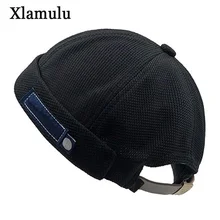 Ретро винтажная женская шапка Docker, купольная шапка, Осенние вязаные шапки, зимние шапки для мужчин, короткая Кепка с черепом, гофрированная модная кепка s