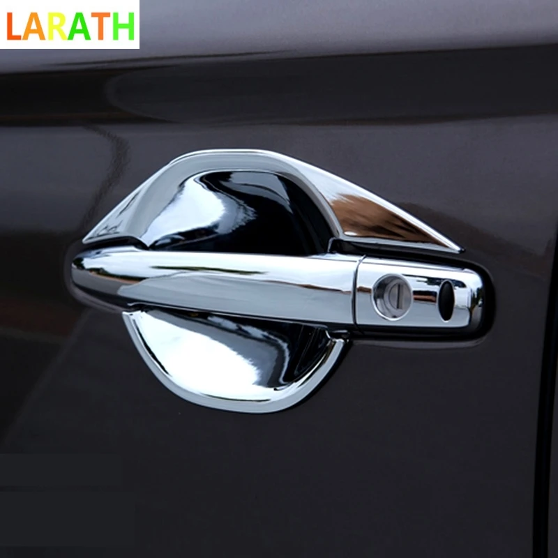 Подходит для 2013 2014 2015 2016 2017 MITSUBISHI OUTLANDER хромированная дверная ручка Крышка + чаша