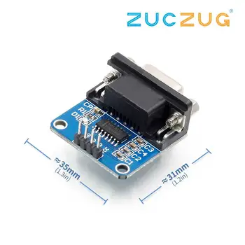 

MAX3232 RS232 to TTL Serial Port Converter Module DB9 Connector MAX232