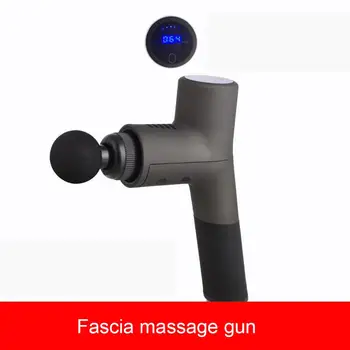 

New Fascia Massage Gun Muscle Massager Fitness Grab Electric Shock Vibration Relaxation LCD Display Body Neck Back Massage Gun