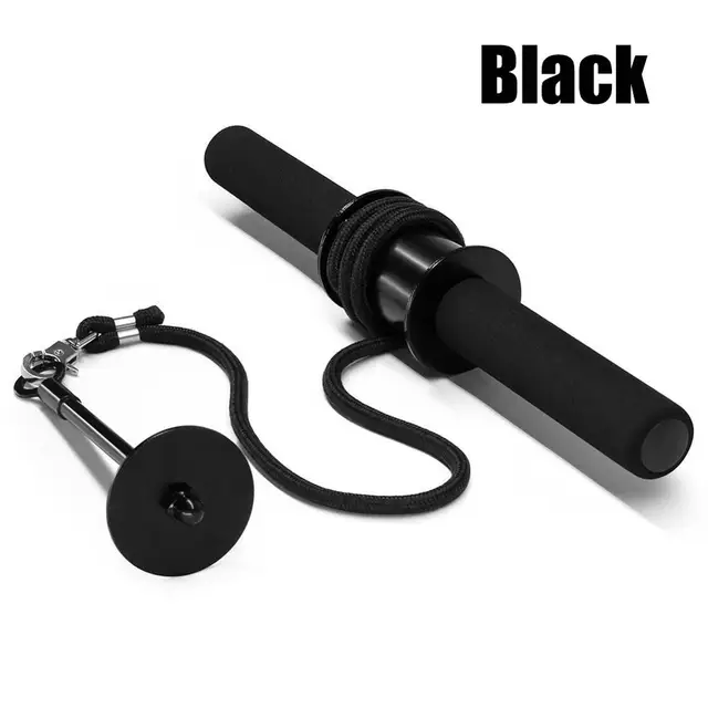 Forearm Wrist Blaster Roller Trainer Arm Triceps Strength Trainer Power Weight Lifting Rope Gripper Strengthener Equipment black