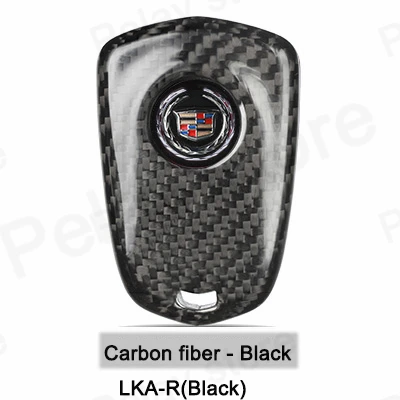 Автомобильные аксессуары для Cadillac ATS CT6 XT4 XT5 XTS CTS EXT SRX XLR SLS ESCALADE, чехол из углеродного волокна для автомобильного ключа с умным пультом дистанционного управления - Название цвета: LKA-R(Black)