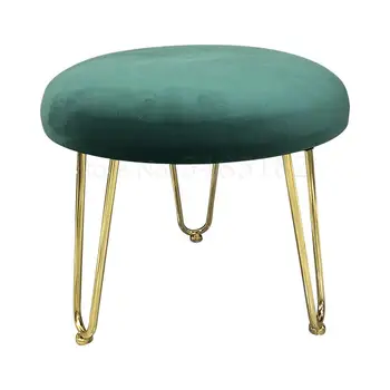 

Nordic wrought iron living room stool fashion creative minimalist home small bench sofa stool adult coffee table stool