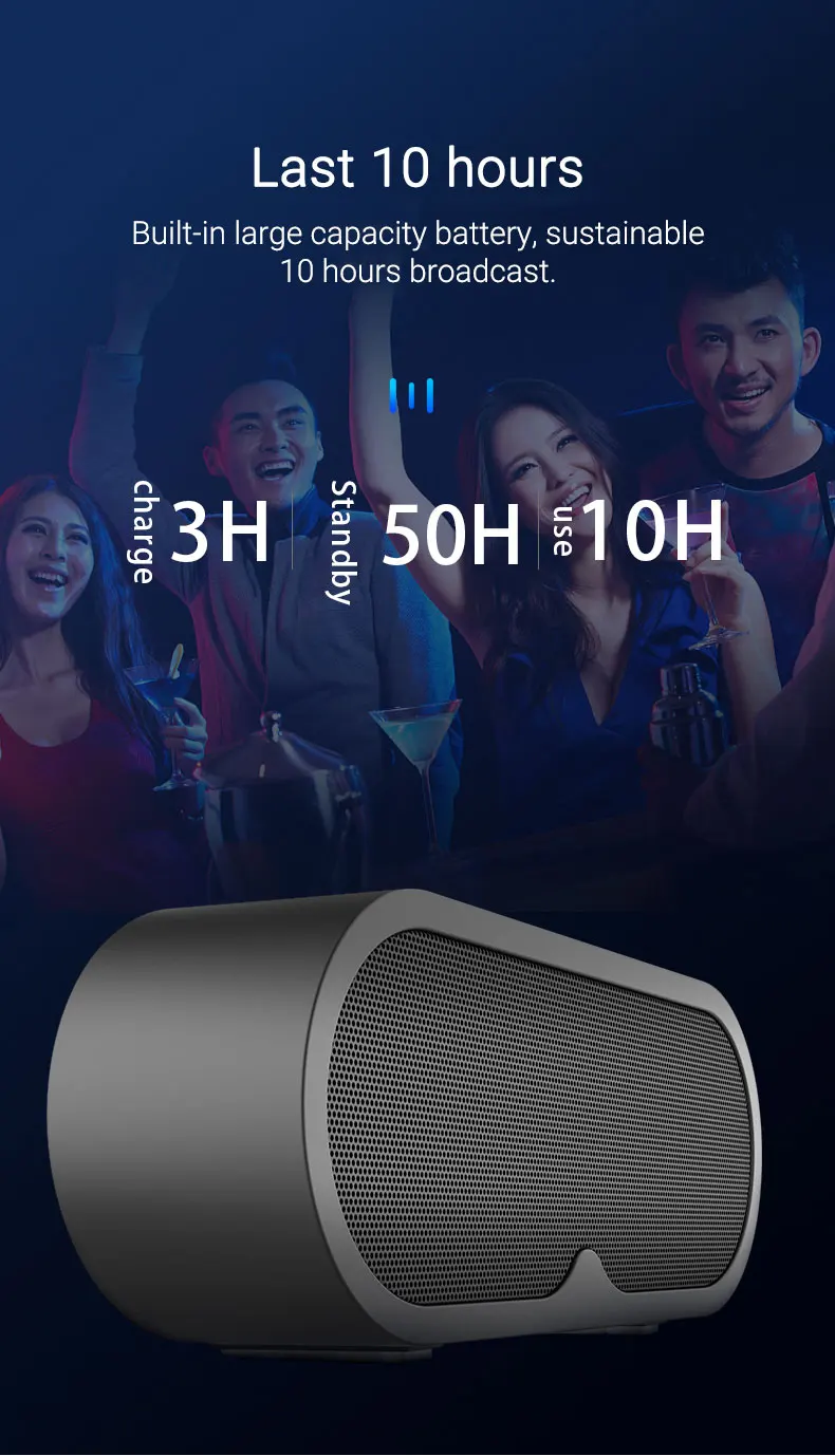 EARDECO Bluetooth динамик Hifi Саундбар бас динамик s беспроводной портативный динамик сабвуфер Открытый громкий динамик полный спектр музыки