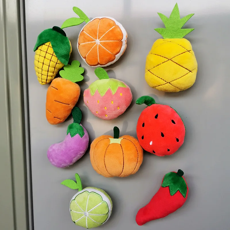 1pcs Plush Doll Vegetable Food Refrigerator Fridge Home Decor