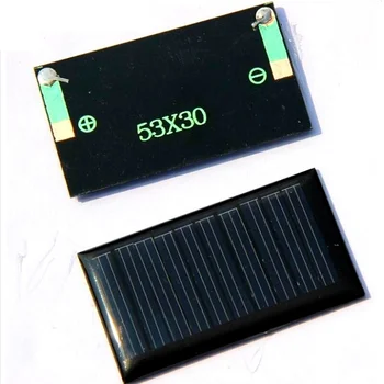 

5V 30MA Mini Solar Cell Polycrystalline Solar PanelModule Diy Toy 53*30MM Education Kits 30pcs Wholesale FreeShipping