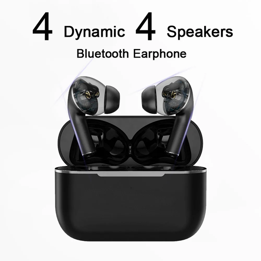 TWS Bluetooth Headphones Strong Bass Sport Wireless Noise Cancelling Headset Touch Controller In Ear For iphone 12 Pro