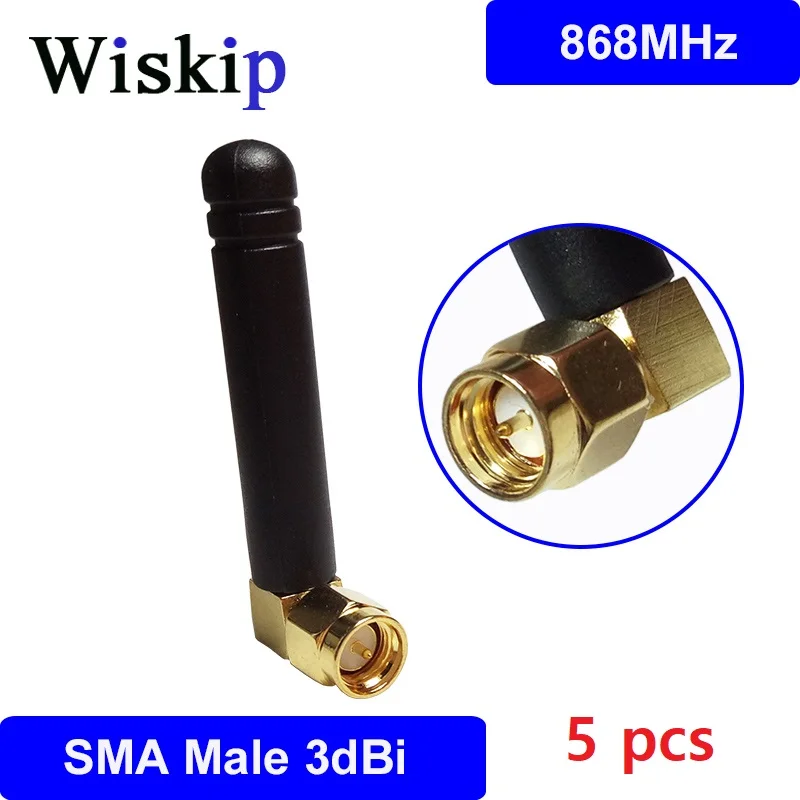 Антенна 868 МГц 915 3dbi SMA Штекерный разъем GSM м антенна наружный Ретранслятор Сигнала