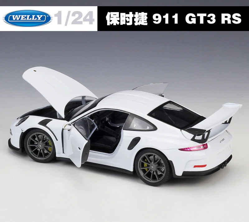 Welly 1:24 литая модель спортивного автомобиля из сплава игрушки для Porscheda 911 GT3 RS 2016 с