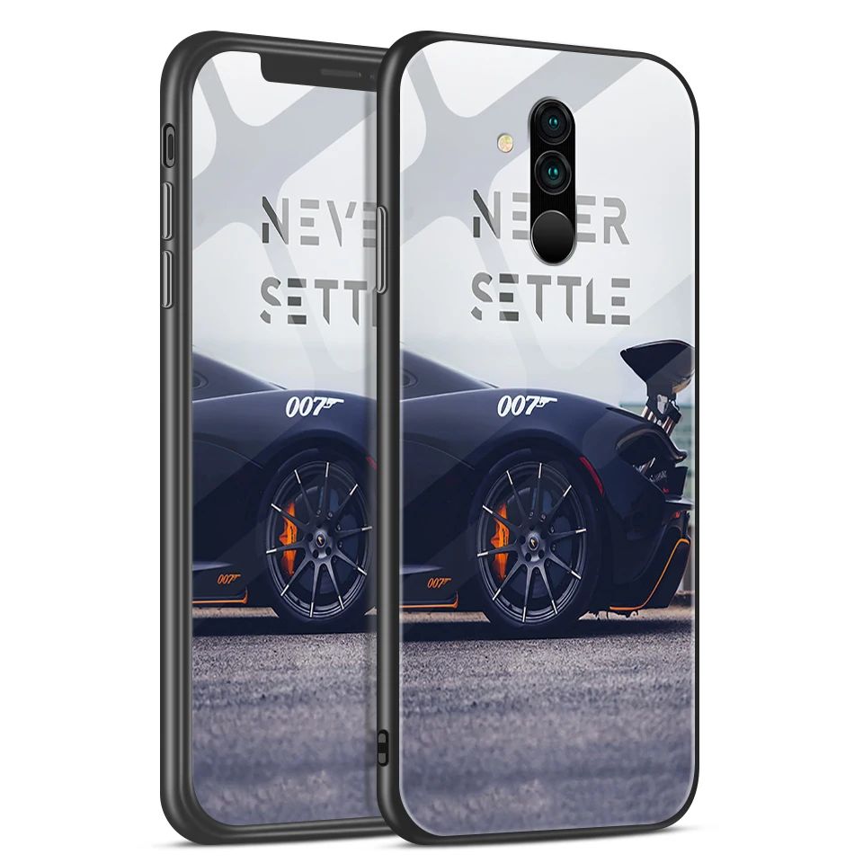 H131 Для huawei mate 20/20 Lite/20 Pro закаленное стекло покрытие края из ТПУ чехол для телефона huawei Honor Magic2 полная защита жесткий корпус - Цвет: H131