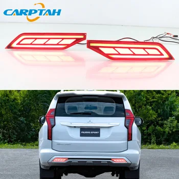 

2PCS LED Rear Fog Lamp For Mitsubishi Pajero Montero Sport 2019 2020 Multi-function Car LED Bumper Light Brake Light Reflector
