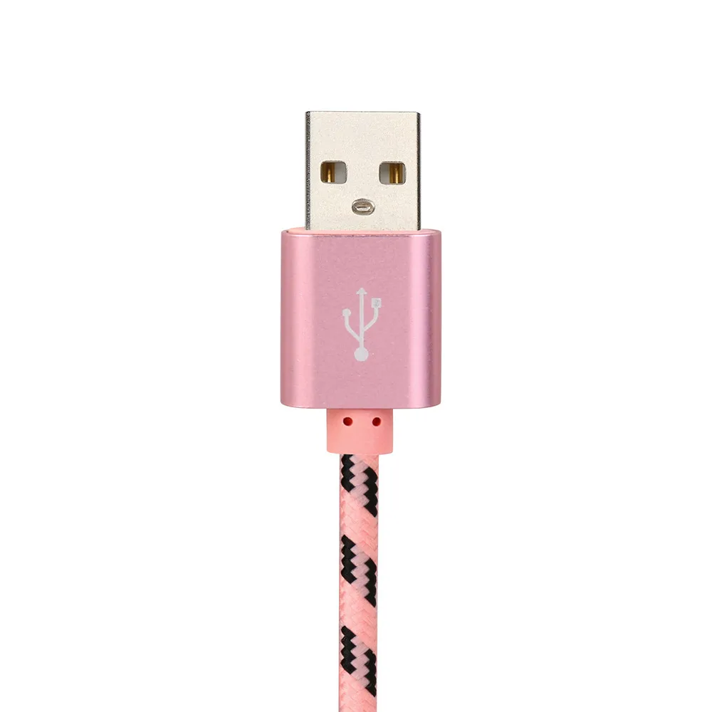 1M 2 In 1 Micro USB+Type-C Cable Fast Charging For Samsung Micro Usb Cable For Android Mobile Phone Braided Usb Cable