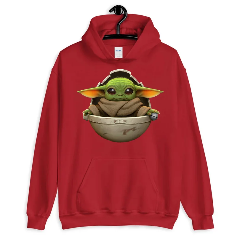 Mandalorian Sweatshirt Men Star Wars Baby Yoda Space Opera TV Series Hoodies Harajuku Science Fiction Movies Hoodie Male Clothes - Цвет: 4