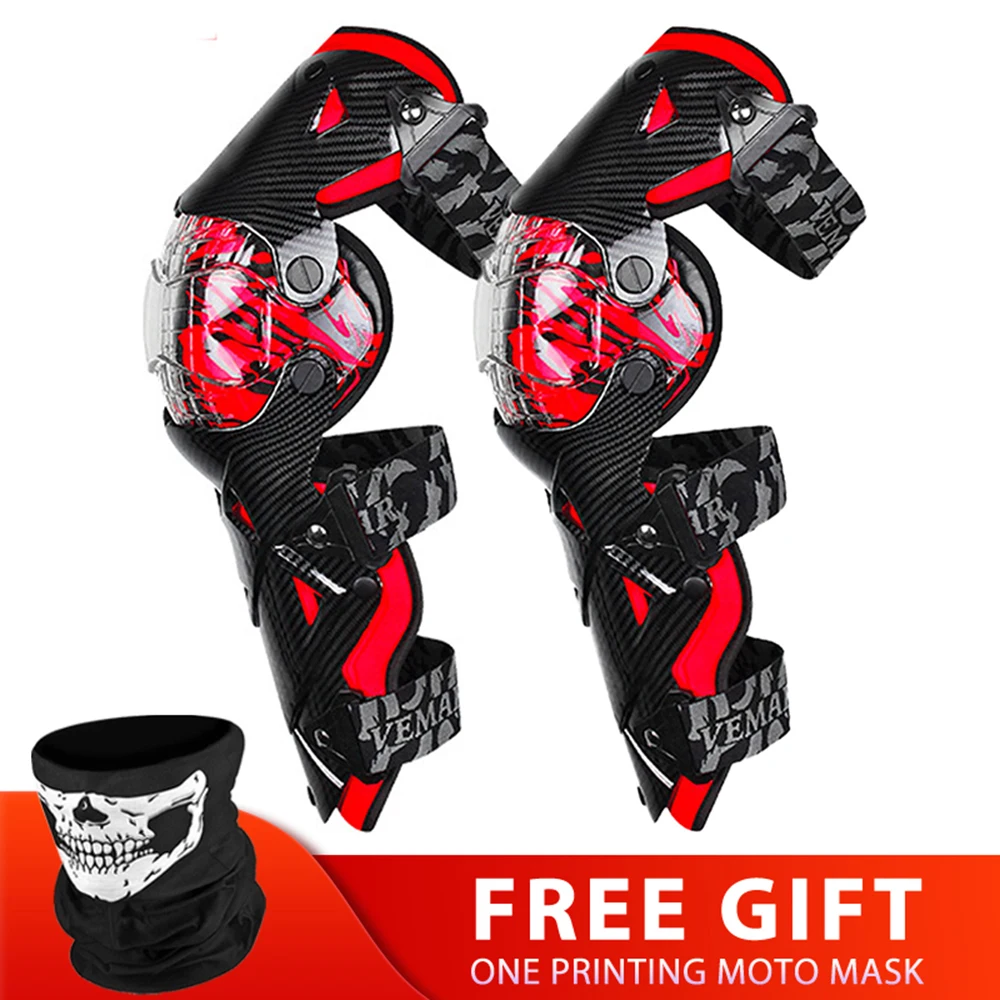 Rodilleras de motocicleta para hombre, equipo Protector de rodilla para Motocross MX DH