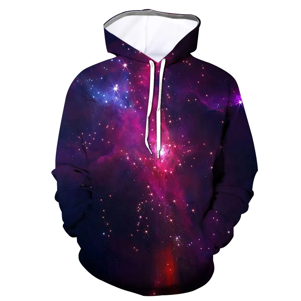 

Men's Steven Universe 3D Fantasy romantic starry sky Printed Billie Eilish Hoodie Galaxy Long Sleeve Sweatershirt Hoodie Tops