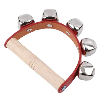 

1Pcs Musical Wooden Handbell Toys for Kids 0-24 Months Wooden Baby Rattle Toy Musical Instruments Colorful Baby Education Toys