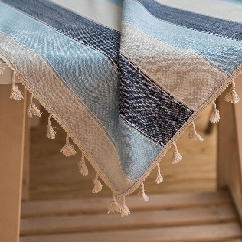  Stripe Waterproof Kitchen Table Cloth Tablecloth Rectangular Tablecloths Dining Table Cover Obrus T