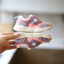 Novo inverno sapatos esportivos meninos e meninas sapatos de bebê malha funcional sapatos crianças baixo topo tênis de corrida