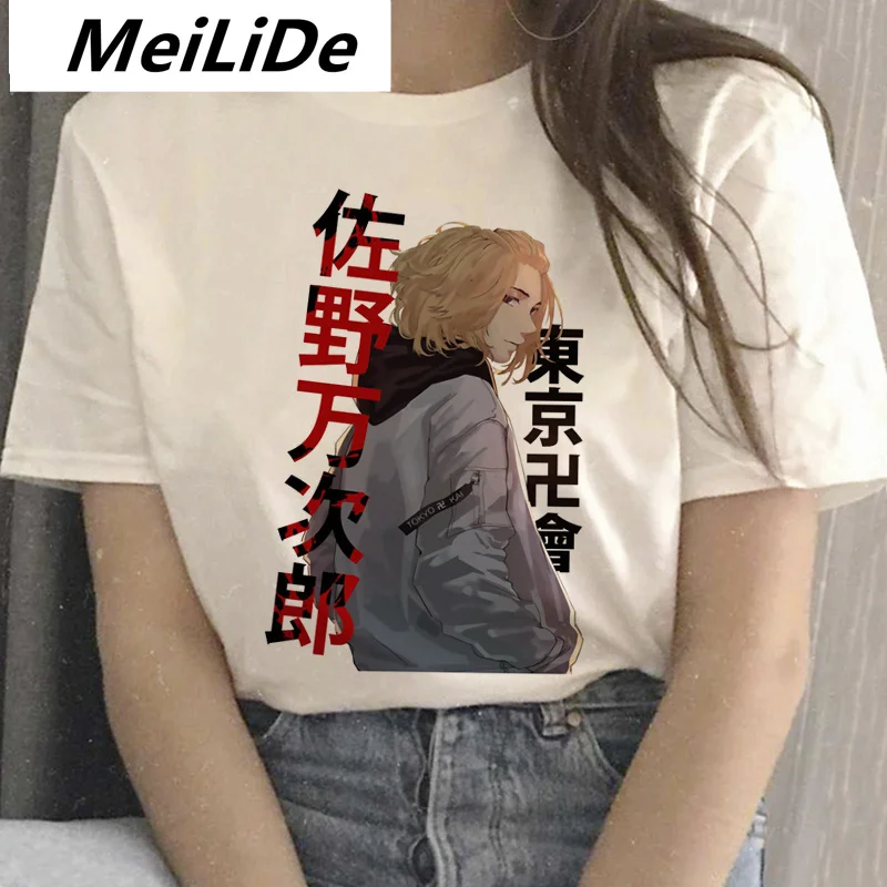 

Футболка с рисунком японского аниме Токийский рептилии, милый топ в стиле Харадзюку, мультяшный рисунок, футболка унисекс, женская одежда, Прямая поставка