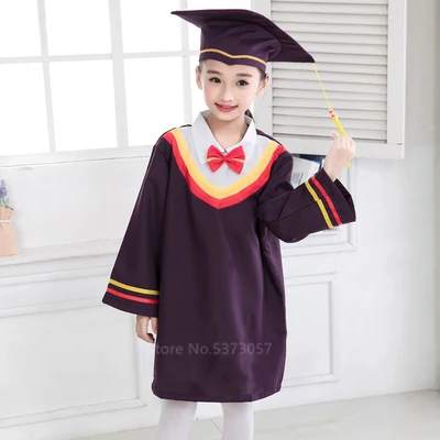 Color4 Детская одежда для выпускного класса, Студенческая фотография, учебное платье, платье доктора, вечерние шляпа для костюмов - Цвет: Color4