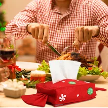 Рождественская бумага, коробка, Обложка, бумажные полотенца, чехол, держатель, креативный контейнер для сладостей, для дома, Рождественский фестиваль, вечерние, Декор, Navidad