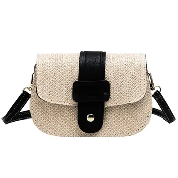 

Maison Fabre Bag Messenger Bag Girls Women Crossbody Bag Colorful Messenger Bag Beach Color Matching Woven Bag Shoulder Bag