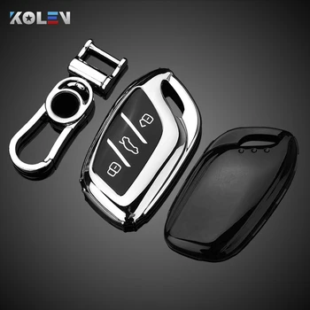 Soft TPU Car Remote Key Case Cover Holder Shell per MG ZS EV MG6 EZS HS EHS 2019 2020 Roewe RX5 i6 i5 RX3 RX8 ERX5 accessori - Soft TPU Car Remote Key Case Cover Holder Shell per MG ZS EV MG6 EZS