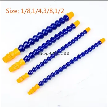 

2pcs 1/8,1/4,3/8,1/2 Two-head cooling tube Flexible Plastic Water Oil Coolant Pipe Hose Lathe CNC Injection Pipe Blowing Nozzle