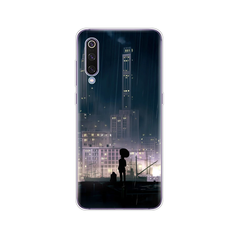 34738 Чехол для xiaomi mi 9, силиконовый мягкий чехол из ТПУ для телефона xiaomi mi 9 xiaomi 9 SE, защитный чехол для бампера, 360, черный - Цвет: 34738