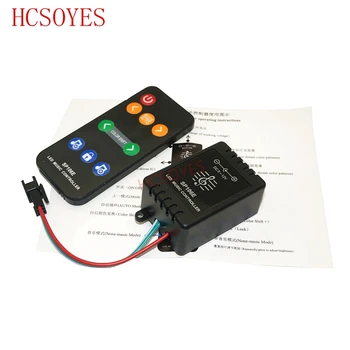

SP106E 9keys LED Music Controller DC5V-12V WS2811 /WS2812B /6812 /1903/6803 Magic LED tape digital colorful music controller