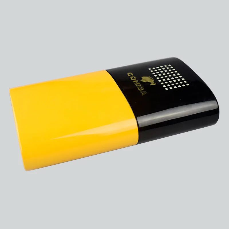 Чехол для сигары COHIBA из твердой древесины с 3 трубами и подарочной коробкой