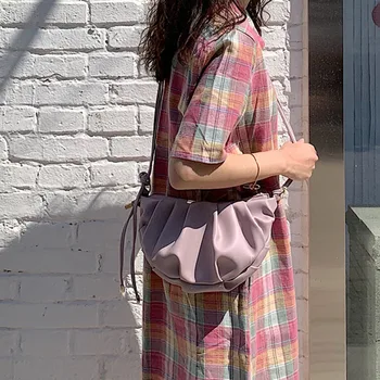 

Cloud Bag For Women 2020 New Niche Design Shoulder Crossbody Dumpling Bag All-match Ins Pleated Underarm Bag JAY0