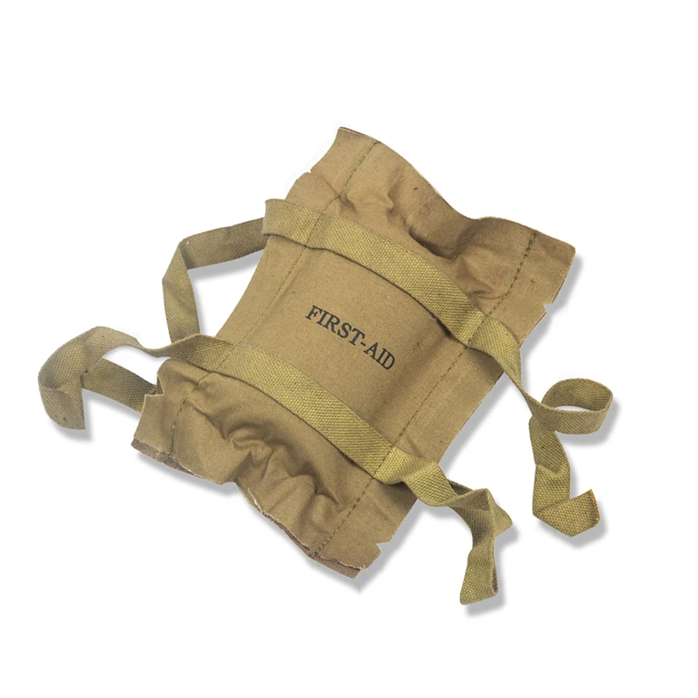 

Военная война 2 мировой войны армия США 101 парашютный набор первой помощи холщовый чехол хаки на открытом воздухе